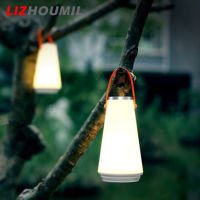 LIZHOUMIL Led แบบพกพาโคมไฟแขวนหรี่ได้ชาร์จไฟใหม่ได้ตะเกียงตั้งแคมป์สวิตช์สัมผัสไฟกลางคืนสำหรับห้องนั่งเล่นห้องนอน