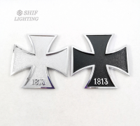 เพจโลโก้ เวสท์ ไอร่อน งานโลหะ Metal Cross of Iron 1813 Germany German Logo Car Auto Motor Bike Truck Sticker Emblem Decal Badge Decal