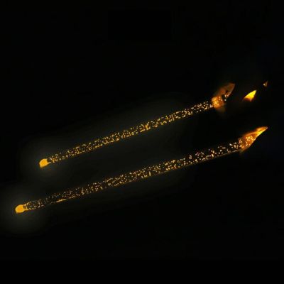 【Worth-Buy】 1คู่5a อะคริลิคกลอง Noctilucent Glow In The Dark Stage Performance คุณภาพสูงทนทานแบบพกพา Luminous Drumsticks