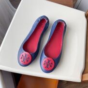 Tory burch TB women s sheepskin dance shoes casual shoes Ballet Flats