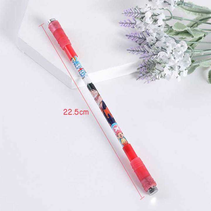 led-light-turn-ปากกาอุปกรณ์สำนักงานโรงเรียน-spinning-pen-rotating-gaming-pen-intelligence-toy-non-slip-gel-pens