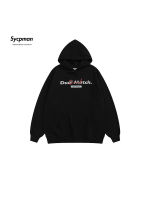 Sycpman เสื้อฮู้ด Surat A Amerika Bercetak Lelaki dan Wanita R Longgar Hoodies Kasual Pasangan Pakaian Streetwear untuk ฤดูใบไม้ร่วง