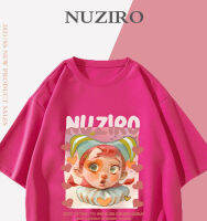 NUZRO(พร้อมส่ง)เสื้อยืดแขนสั้น รูปแบบการ์ตูนตุ๊กตาบาร์บี้ ผ้านิ่ม เด้ง ใส่สบาย สไตล์เกาหลี #I0092