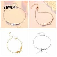 TIMIA ปลาทองโค้ท กำไลข้อเท้าปลาขนาดเล็ก เหล็กไร้สนิม สัตว์สัตว์สัตว์ น่ารักน่ารักๆ ห่วงโซ่เท้า ฤดูร้อนฤดูร้อนฤดูร้อน