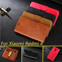 สำหรับ Xiaomi R Edmi 4 Pro Чехол Для กรณีพลิกหนังยืน Soft TPU หนังสือสไตล์ศัพท์ปกผู้ถือบัตรสำหรับ R Edmi 4