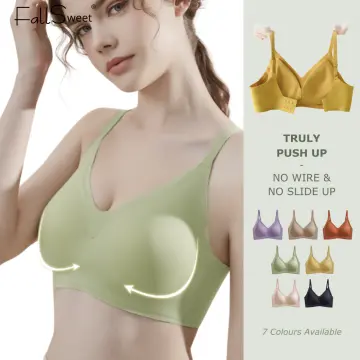 Cheap FallSweet No Wire Seamless Bra A B Cup Push Up Bras for Women  Comfortable Underwear