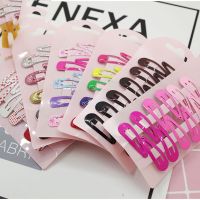 【CC】❅۩❀  10 New Cartoon Type Metal Color Hairpins Hair Clip Kids Headwear Children Accessories Baby