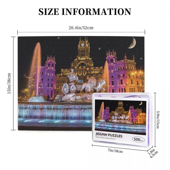 cibeles-fountain-madrid-espa-a-wooden-jigsaw-puzzle-500-pieces-educational-toy-painting-art-decor-decompression-toys-500pcs