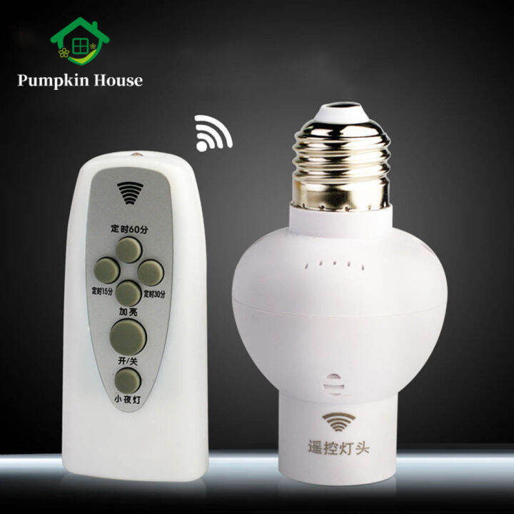 E27 Wireless Remote Control Light Bulb Socket Led Energy Saving Lamp