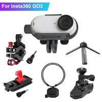 Adapter For Insta360 GO 3 Expansion Bracket + Magnetic Suspension Neck +Bicycle Clip + Backpack Clip + Extension Rod Accessories