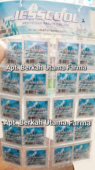 Jesscool Effervescent Renteng isi 20 Tablet | Lazada Indonesia