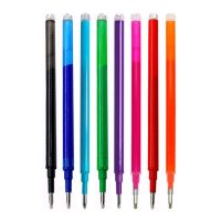 8Pcs/Set 0.7mm 0.5mm Tip Erasable Gel Pen Refill Rod Blue Black Red 8 Color Ink Office School Writing Drawing Stationery 11cm