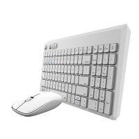 Rapoo 8050GT Multi-Mode Silent Wireless Keyboard Mouse Combo รองรับบลูทูธและสวิตช์2.4G ระหว่างการเชื่อมต่ออุปกรณ์3เครื่อง