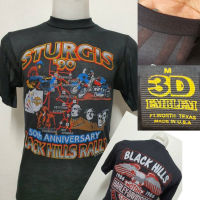 เสื้อผ้าบางฮาเลย์ Harley-Davidson ผ้ามุ้งบางใส่สบาย สไตล์วินเทจ ป้ายVintage 3D EMBLEM [ S M L XL ]