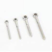 M4/M5/M6/M8/M10 Marine 316 Stainless Steel Eye Shape Screws Wood Terminal Ring Eyelet Hooks Self Tapping Wire Rope Accessories Nails Screws  Fasteners