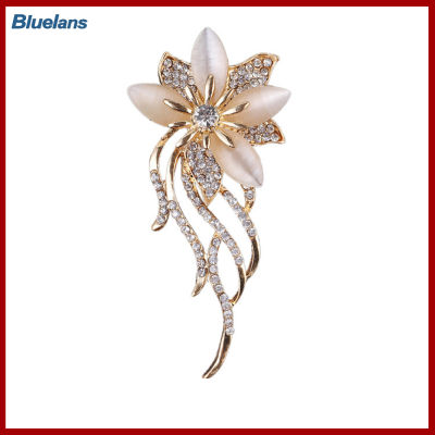 Bluelans®เข็มกลัดเข็มกลัดเพชรพลอยเทียมสำหรับดอกไม้แฟชั่นสตรีเครื่องประดับเสื้อผ้า