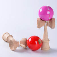 Professional! Free Shipping Size:18.5cm Funny Japanese Traditional Wood Toy Kendamas Ball colorful Kendama PU Paint wooden toys