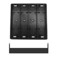 4X 21700 Battery Holder Storage Box Case ABS Fireproof Cases Slot Batteries Container with