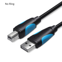 Vention สายพิมพ์ USB USB 2.0 Type A Male To B Male Sync เครื่องสแกนข้อมูลสายยูเอชบีเครื่องพิมพ์1M 2M สำหรับ Canon HP Printer Epson 5m10