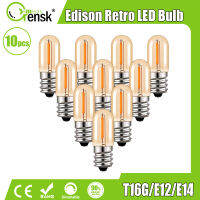 10ชิ้น E14 E12 T16หลอดเอดิสัน LED 0.6W มินิหลอดไส้หลอดไฟย้อนยุค6วัตต์เทียบเท่า90% ประหยัดพลังงานหลอดไฟ LED หลอดไฟของตกแต่งบ้านแสงขาวนวลหรี่ได้