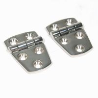 New High Quality 2PCS 316 Stainless Steel Boat Short Side Hinge With 5 Holes 57mm 76mm Heavy Duty Marine Short Side Hinges Accessories