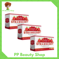 ** 3 กล่อง ** Strawberry Mixed Collagen สตรอเบอร์รี่ มิกซ์ คอลลาเจน อาหารเสริมช่วยขับถ่ายและบำรุงผิว ( 1 กล่อง 10 ซอง )