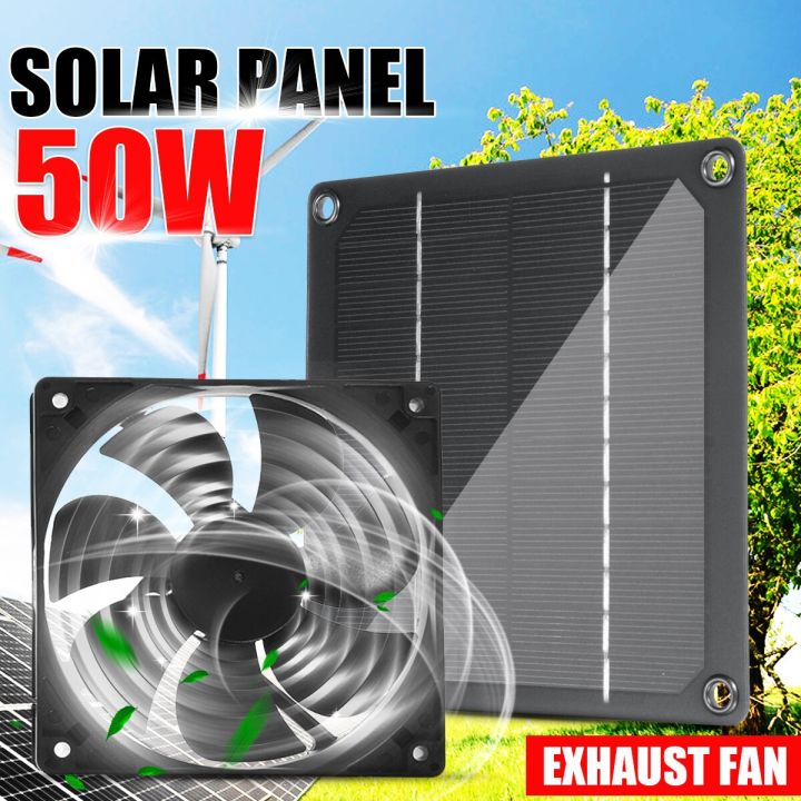 50w-solar-panel-kit-12v-with-fan-portable-waterproof-outdoor-for-greenhouse-dog-pet-house-home-ventilation-equipment-summer-power-points-switches-sav
