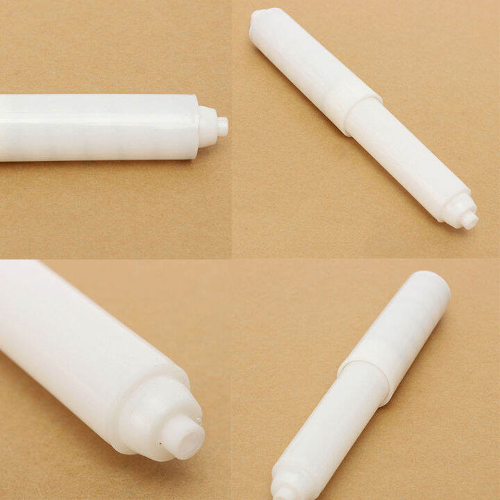 Picha White Plastic Replacement Toilet Roll Holder Roller Spindle ...