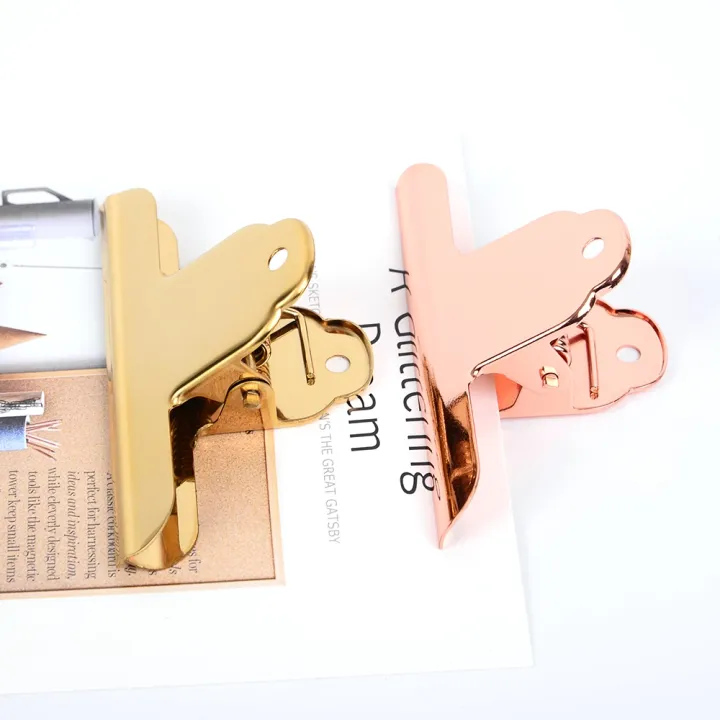 fromthenon-galvanized-brass-wide-paper-clips-rose-gold-metal-binder-clip-planner-accessories-office-decoration-school-stationery