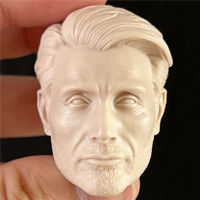 Unpainted 16 Scale MADS Mikkelsen HEAD Sculpt รุ่นสำหรับ12นิ้ว Action FIGURE ตุ๊กตาภาพวาดการออกกำลังกาย No. Im ขอโทษ. 074ค่ะ