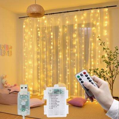 ◐►✻ Battery LED String Lights USB Fairy Lights Garland For New Year Wedding Party Christmas Home Curtain Decoration