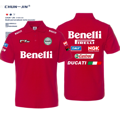 2023 New Fashion Summer Benelli MotorcycleTNT150i Tornado Cycling Wear Short Sleeve T-Shirt Polo Shirt，Size:XS-6XL Contact seller for personalized customization of name and logo high-quality