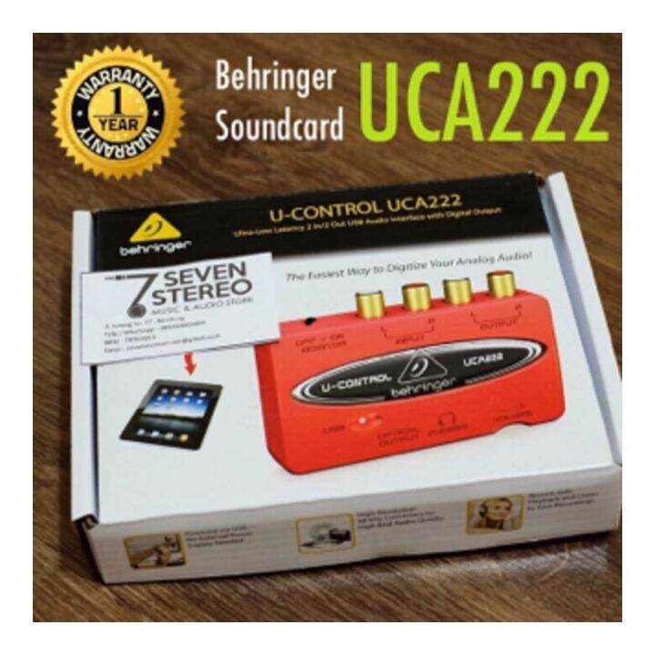 Behringer UCA222 Soundcard With Usb Audio Interface // Best Seller