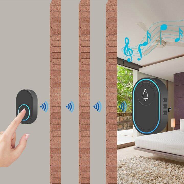 home-welcome-doorbell-intelligent-wireless-433mhz-doorbell-waterproof-300m-remote-eu-au-uk-us-plug-smart-door-bell-chime