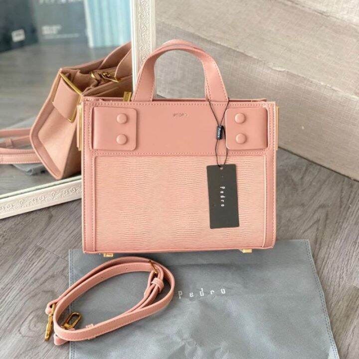 P379 Pedro Lizard Effect Top Handle Bag Lazada PH