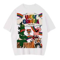 [100% Cotton] เสื้อยืดแขนสั้น พิมพ์ลาย UNCLE Gradpa VINTAGE ขนาดใหญ่