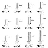 【cw】 10/50pcs M4 M5 304 Hexagon Screws Metric Thread External Bolts Cap Screw for fastener ！