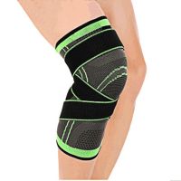 【hot】！ 1 Piece 3d Pressurized Cycling Bandage Knee Support Braces Elastic Compression Sleeve