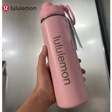 710ml Lulu Insulated Stainless Steel Water Bottle With Spout Lid Sport Gym  Tumbler Vacuum Mug Portable Leakproof Outdoor Cup