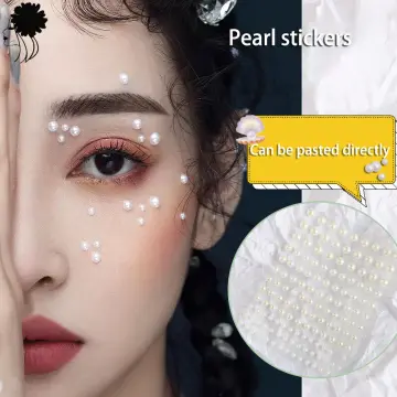 Hair Pearls Stick On Self Adhesive Pearls Stickers Face Pearls