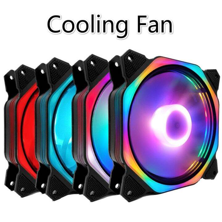 Radiator Cooler PC Case Fan Cooling LED For 120MM Fan Cooling Fan 3pin ...