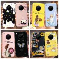 สำหรับ Huawei Y9A เคส FRL-L22 FRL-L23น่ารักพิมพ์ลายลูกกวาดเคสโทรศัพท์ TPU ซิลิโคนนิ่มสำหรับ Huawei โนวา Y9a NovaY9a ฝาหลัง