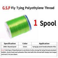 Bimoo 75d 200d Gsp Fly Tying Polyethylenethread คุณภาพสูงแข็งแรงผูกด้ายขนาดใหญ่น้ำเค็ม Pike ปลาแซลมอนสีดำสีขาว
