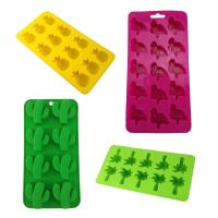 Gummy pineapple cactus Flamingo coconut tree chocolate silicone mold fondant tool candy Eco-Friendly ice cube tray