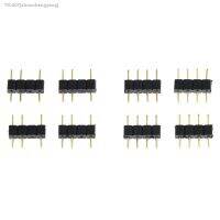 ❦▦☏ 10PCS LED Connector Adapter 3Pin 4Pin Needle Male Type Double Connector For RGB 3528 5050 Led Strip Light