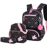 【LZ】▪❇  3 pçs/set Impressão Mochilas Escolares Mochilas Mochila Moda Infantil Encantadores Mochilas Para Crianças Meninas saco de Escola Estudante Mochila