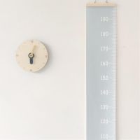 High-quality Growth Chart Fabric Height Chart Hanging Removable Wall Ruler Easy to Install