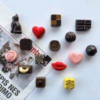 【YF】✘  Simulated Chocolate Refrigerator Resin Three-dimensional Stickers for