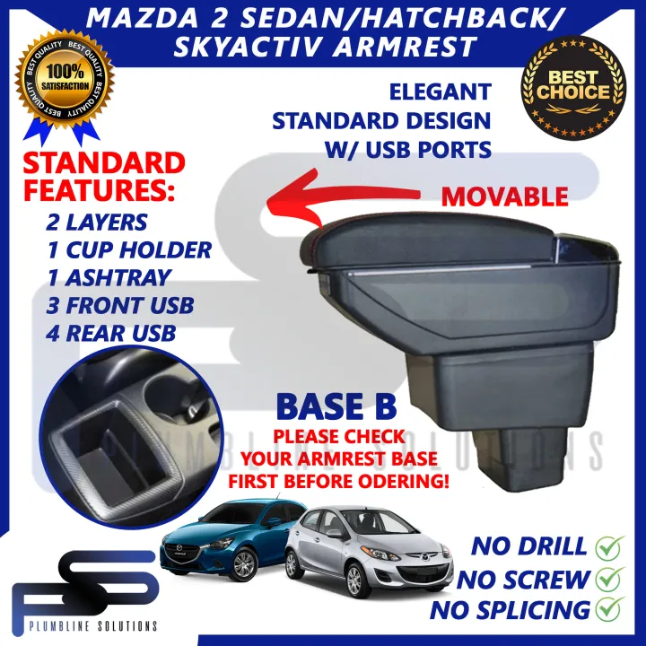 Car Armrest Mazda 2 / CX3 CX3 / CX3 Accessory / Console Box Premium
