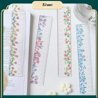 EILEEN เครื่องเขียนสำหรับโรงเรียนโปร่งใส DIY น่ารักอะคริลิคละเอียดอ่อนลายดอกไม้สร้างสรรค์ใช้งานได้หลากหลายไม้บรรทัดเครื่องมือวาดเขียน